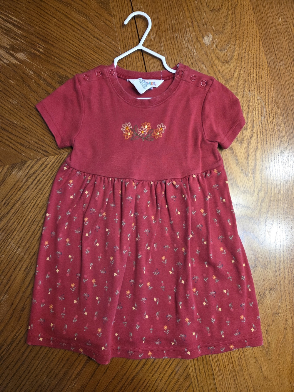 Gymboree Knit Dress with Floral Embroidery